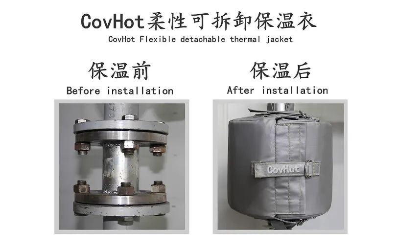 COVHOT?柔性可拆卸式<a href=http://www.hotskys.com/e/tags/?tagname=%E4%BF%9D%E6%B8%A9%E8%A1%A3 target=_blank class=infotextkey>保溫衣</a>,蒸汽系統節能,節能保溫